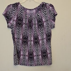 Worthington Purple and Black Women's Top